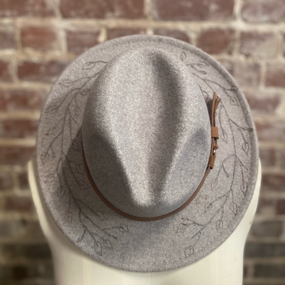 Hand Burned Felt Hat